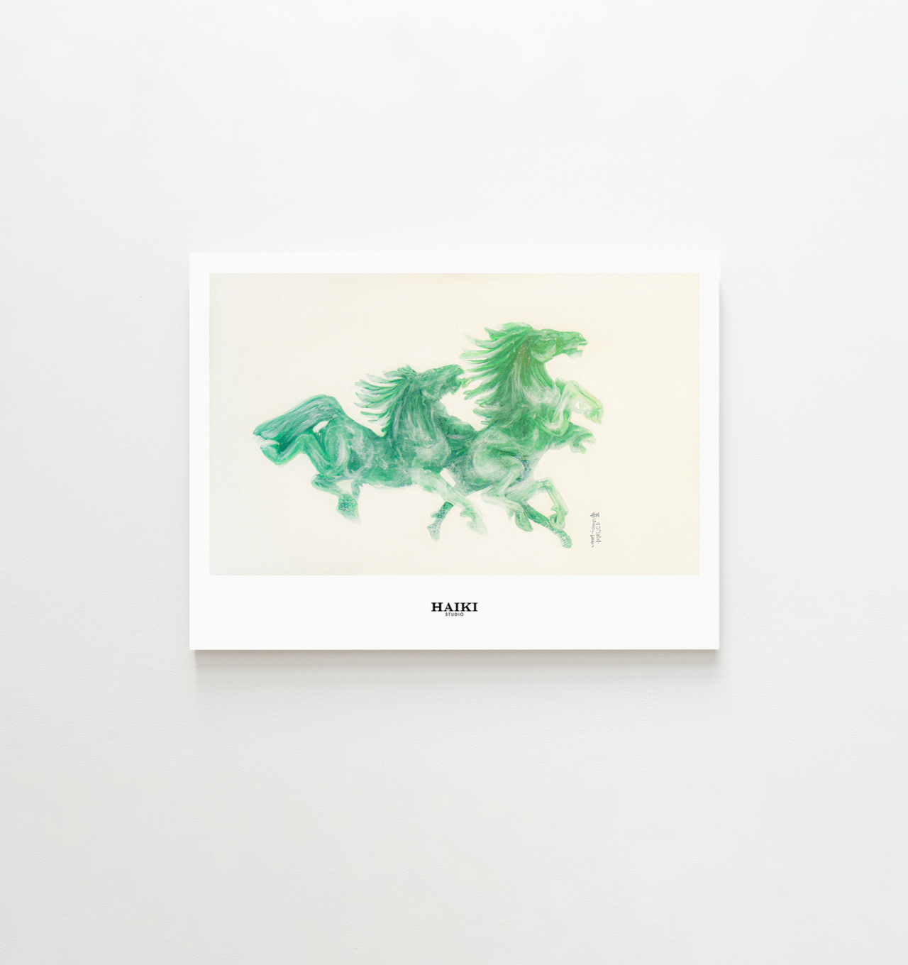 Haiki.Studio FW23' Jade Horses Print